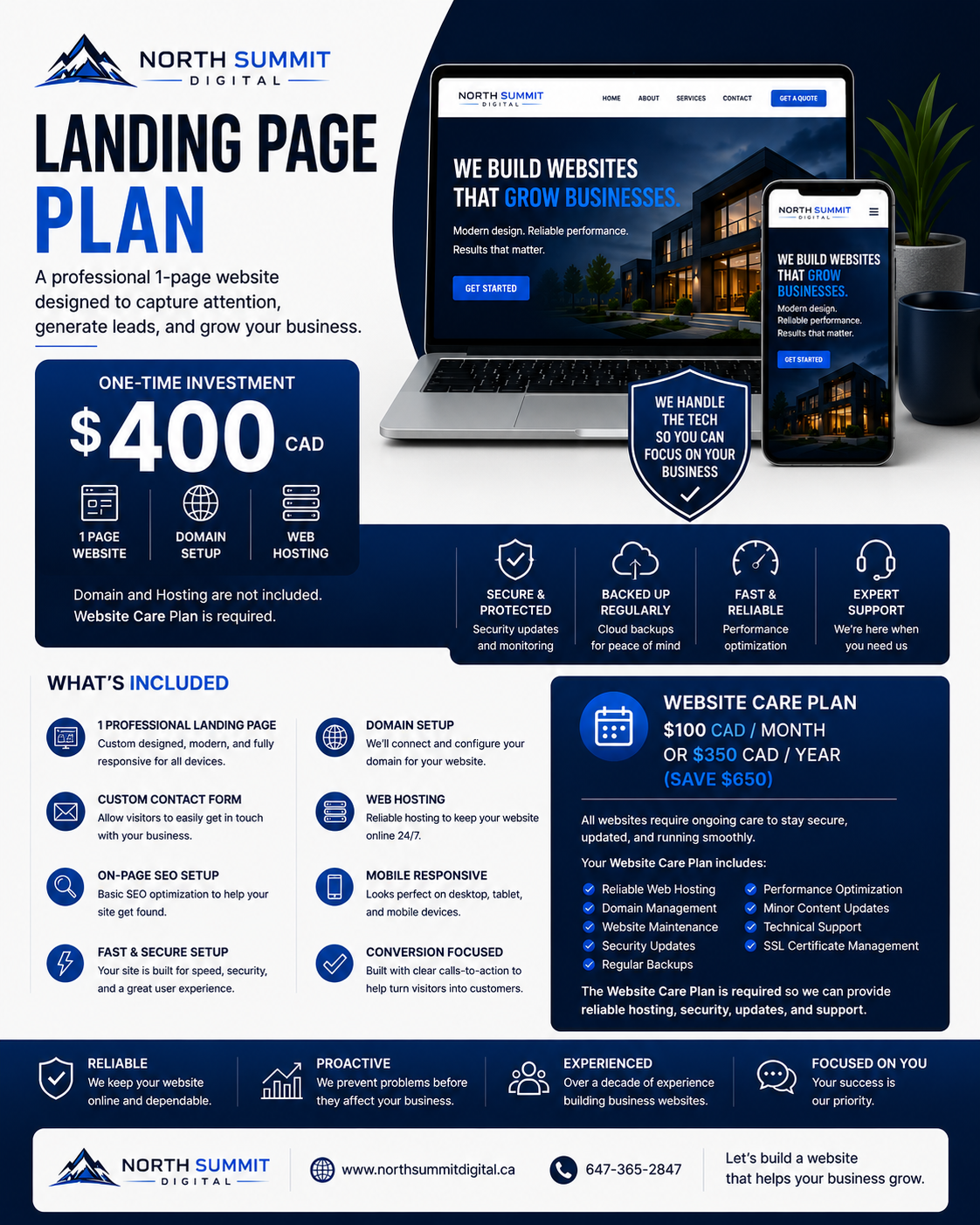 Landing Page Plan